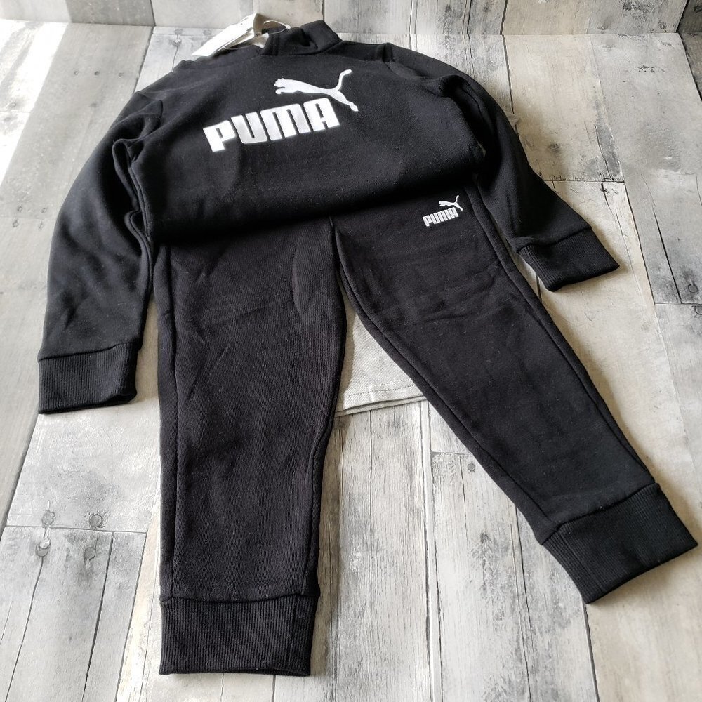 NWT - 3-Piece Set Puma Logo Youth (1 Tee, 1 Hoodie, 1 Jogger Pant) Size XS (5/6) - Picture 3 of 8